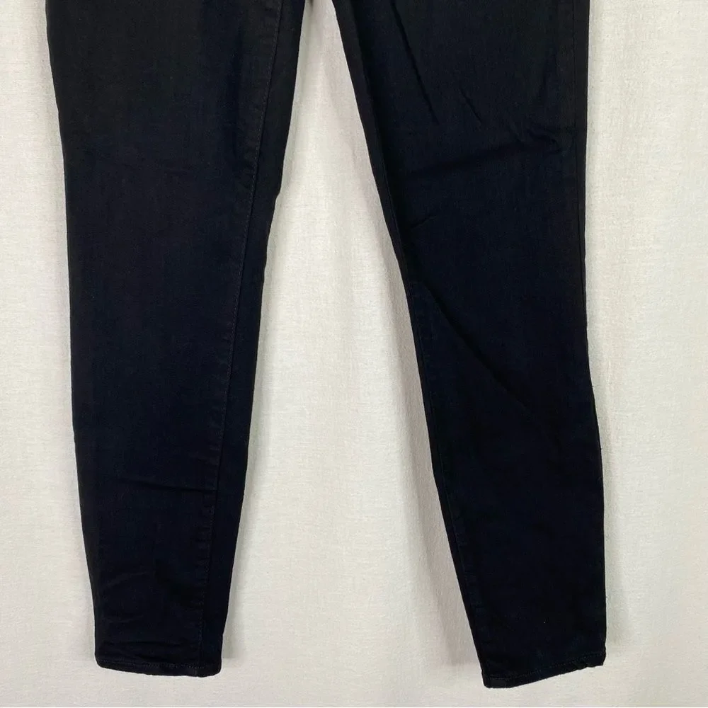 J Crew Jeans Women’s 27 Black Toothpick Skinny 5 Pocket Mid Rise B1281‎ Stretch